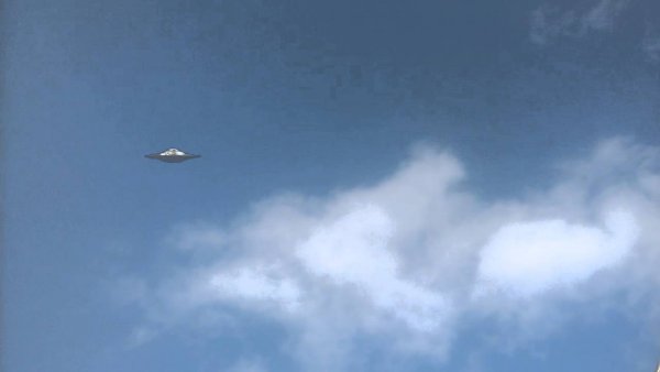 Серый НЛО следил за запуском ракеты Falcon 9