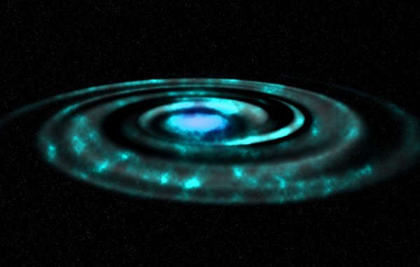 Ученые заметили вокруг черной дыры загадочную материю