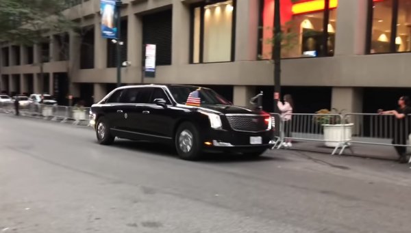 Новый лимузин Дональда Трампа «Зверь» впервые показали на видео